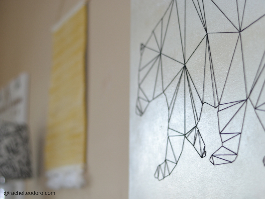 Canvas outlet string art
